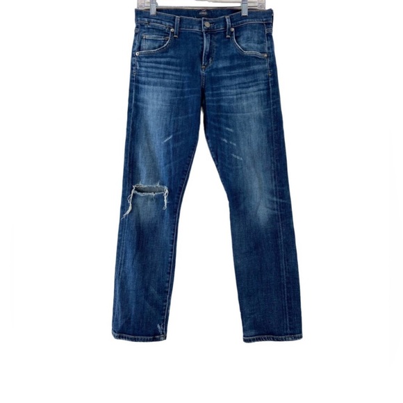 Agolde Luxury boho preppy core chic grunge oversized Jeans Size 25 Distressed - Picture 12 of 15